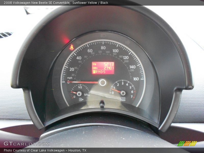 Sunflower Yellow / Black 2008 Volkswagen New Beetle SE Convertible
