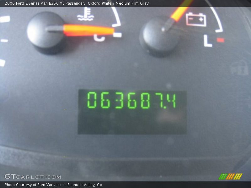 Oxford White / Medium Flint Grey 2006 Ford E Series Van E350 XL Passenger