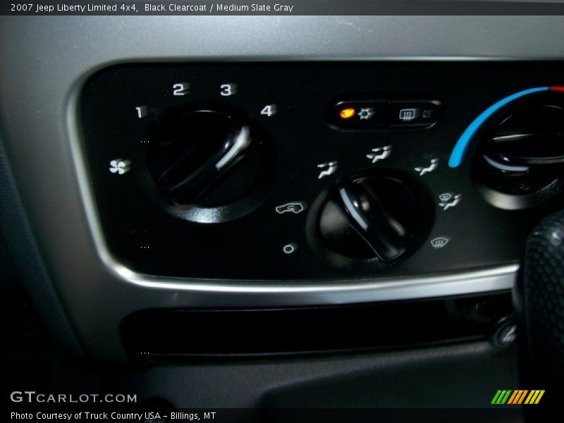 Black Clearcoat / Medium Slate Gray 2007 Jeep Liberty Limited 4x4