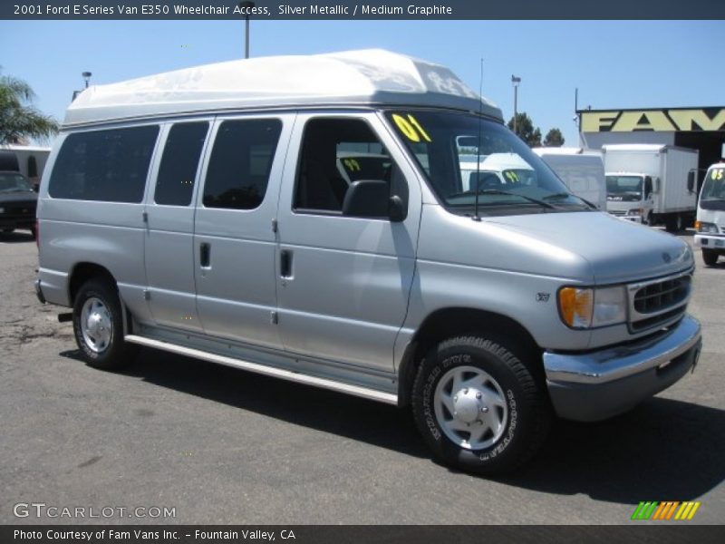 Silver Metallic / Medium Graphite 2001 Ford E Series Van E350 Wheelchair Access
