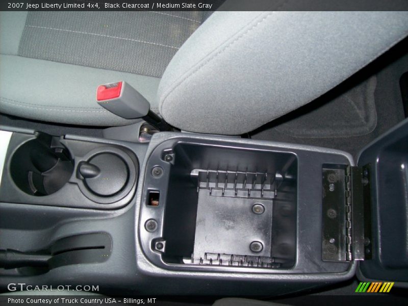 Black Clearcoat / Medium Slate Gray 2007 Jeep Liberty Limited 4x4