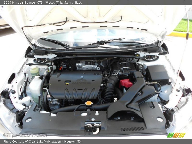 Wicked White Satin / Black 2009 Mitsubishi Lancer GTS