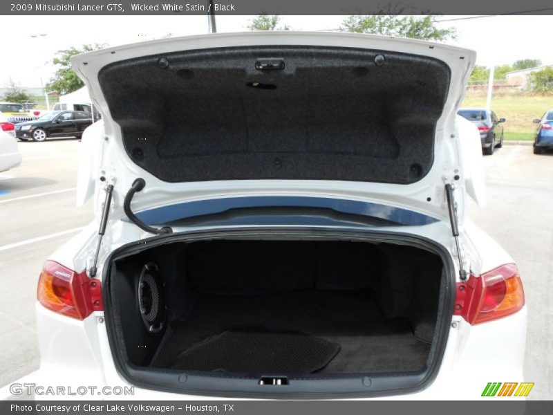 Wicked White Satin / Black 2009 Mitsubishi Lancer GTS