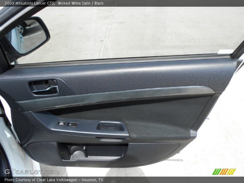 Wicked White Satin / Black 2009 Mitsubishi Lancer GTS