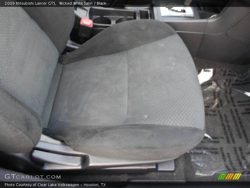 Wicked White Satin / Black 2009 Mitsubishi Lancer GTS