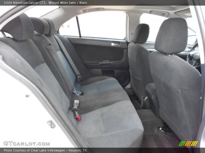 Wicked White Satin / Black 2009 Mitsubishi Lancer GTS