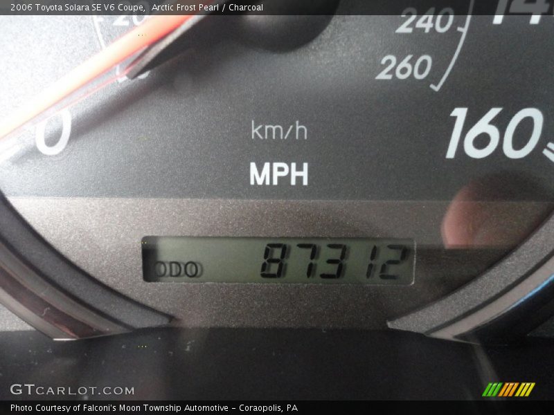 Arctic Frost Pearl / Charcoal 2006 Toyota Solara SE V6 Coupe