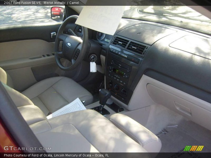 Merlot Metallic / Camel 2007 Ford Fusion SE V6