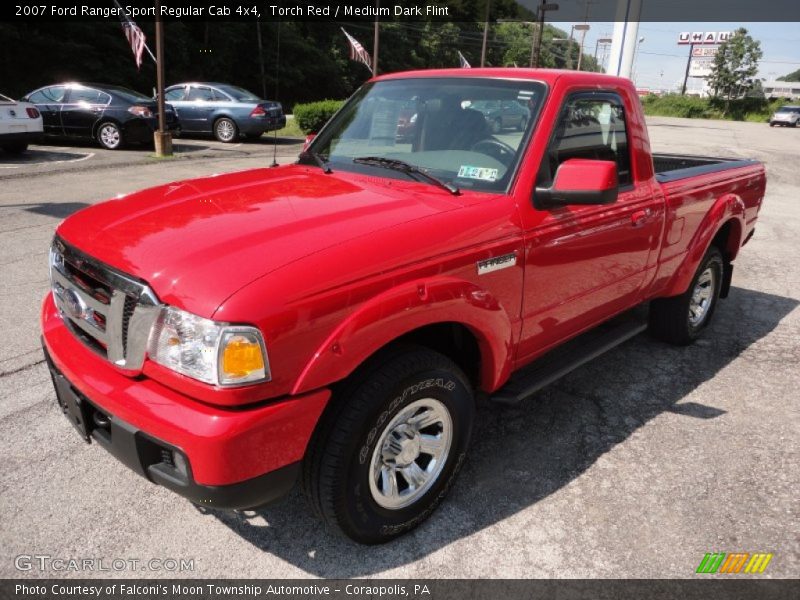 Torch Red / Medium Dark Flint 2007 Ford Ranger Sport Regular Cab 4x4