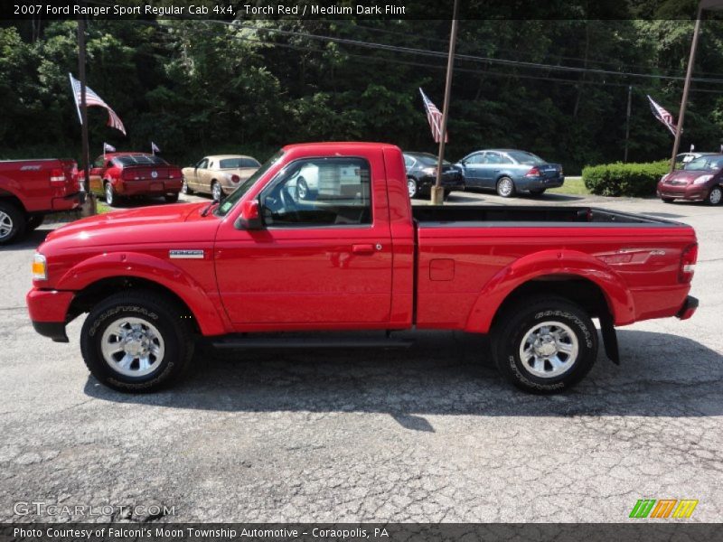 Torch Red / Medium Dark Flint 2007 Ford Ranger Sport Regular Cab 4x4