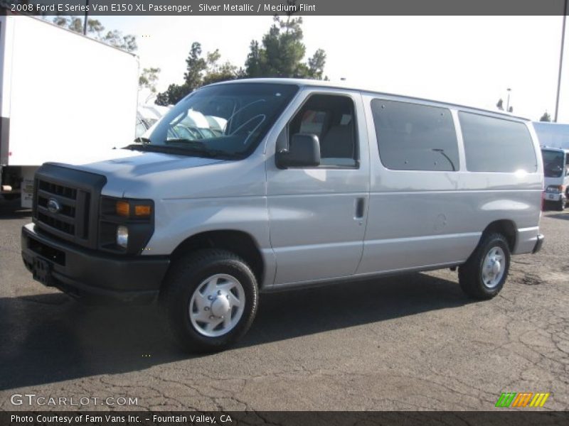 Silver Metallic / Medium Flint 2008 Ford E Series Van E150 XL Passenger