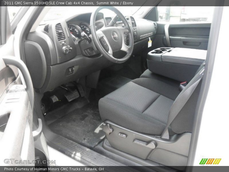 Summit White / Ebony 2011 GMC Sierra 3500HD SLE Crew Cab 4x4 Chassis
