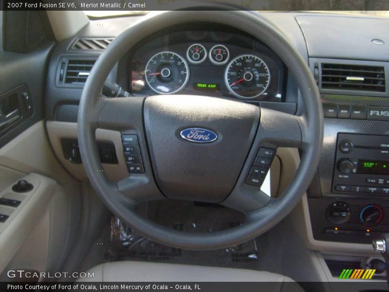 Merlot Metallic / Camel 2007 Ford Fusion SE V6