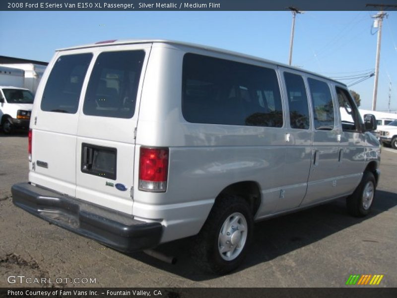 Silver Metallic / Medium Flint 2008 Ford E Series Van E150 XL Passenger