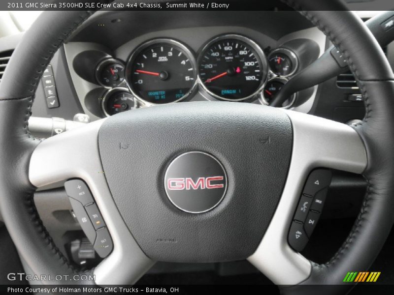 Summit White / Ebony 2011 GMC Sierra 3500HD SLE Crew Cab 4x4 Chassis