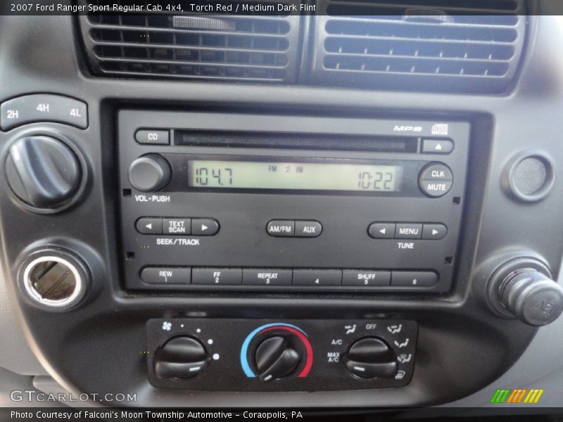 Torch Red / Medium Dark Flint 2007 Ford Ranger Sport Regular Cab 4x4