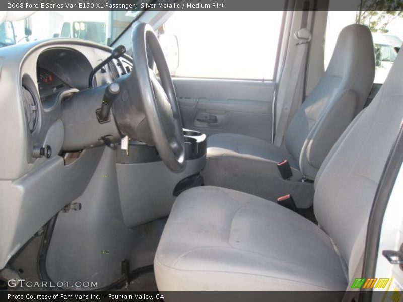 Silver Metallic / Medium Flint 2008 Ford E Series Van E150 XL Passenger