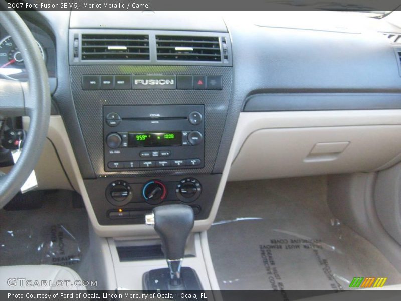 Merlot Metallic / Camel 2007 Ford Fusion SE V6