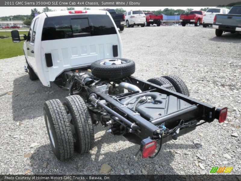 Summit White / Ebony 2011 GMC Sierra 3500HD SLE Crew Cab 4x4 Chassis