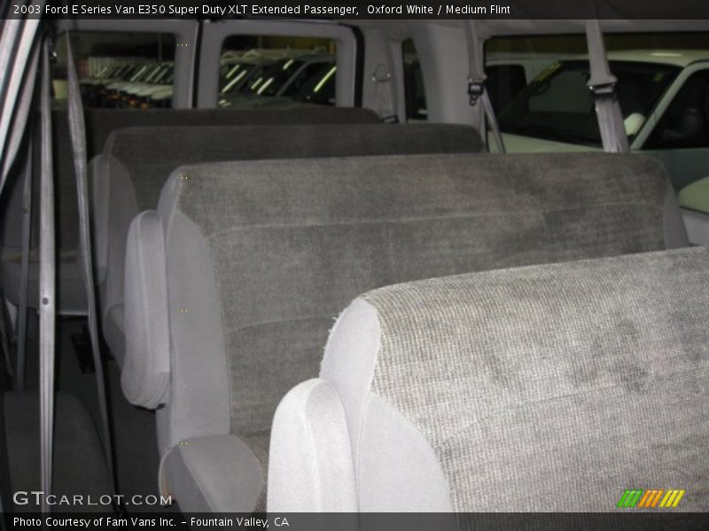 Oxford White / Medium Flint 2003 Ford E Series Van E350 Super Duty XLT Extended Passenger
