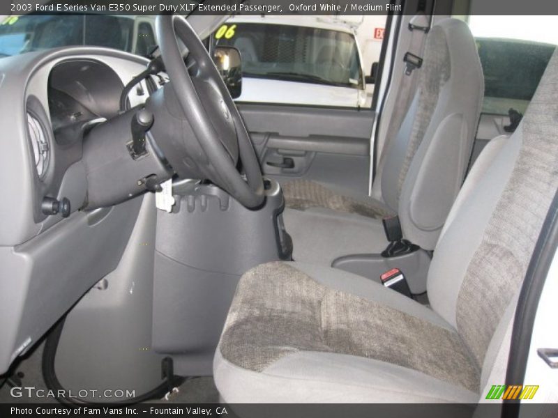 Oxford White / Medium Flint 2003 Ford E Series Van E350 Super Duty XLT Extended Passenger
