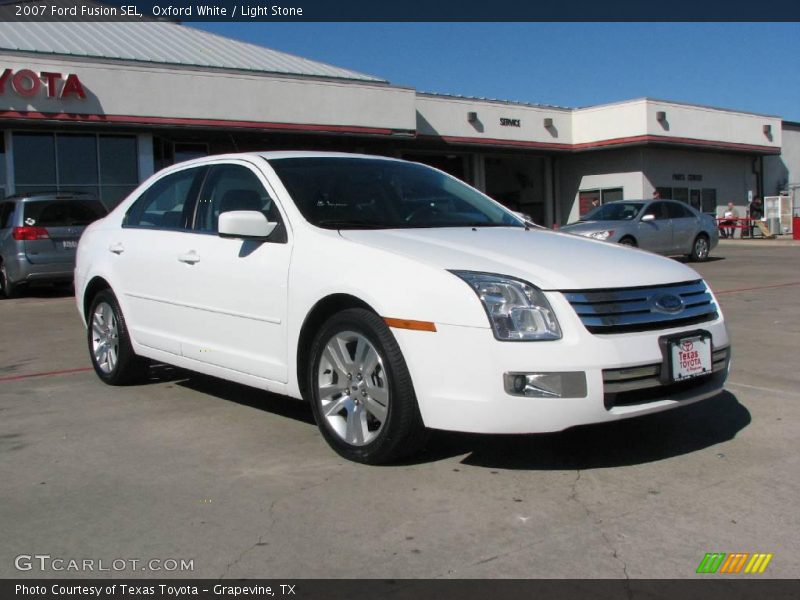 Oxford White / Light Stone 2007 Ford Fusion SEL
