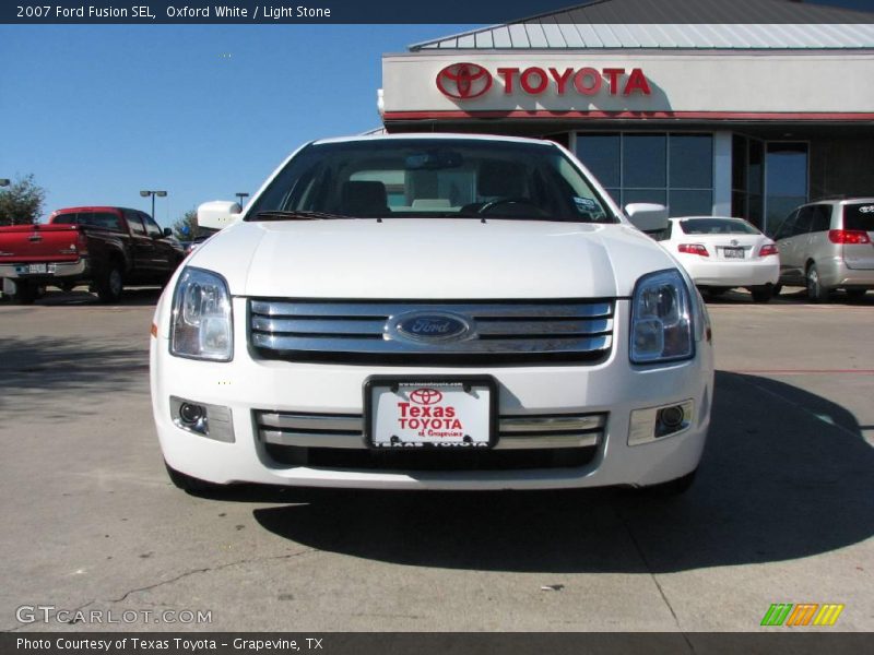 Oxford White / Light Stone 2007 Ford Fusion SEL