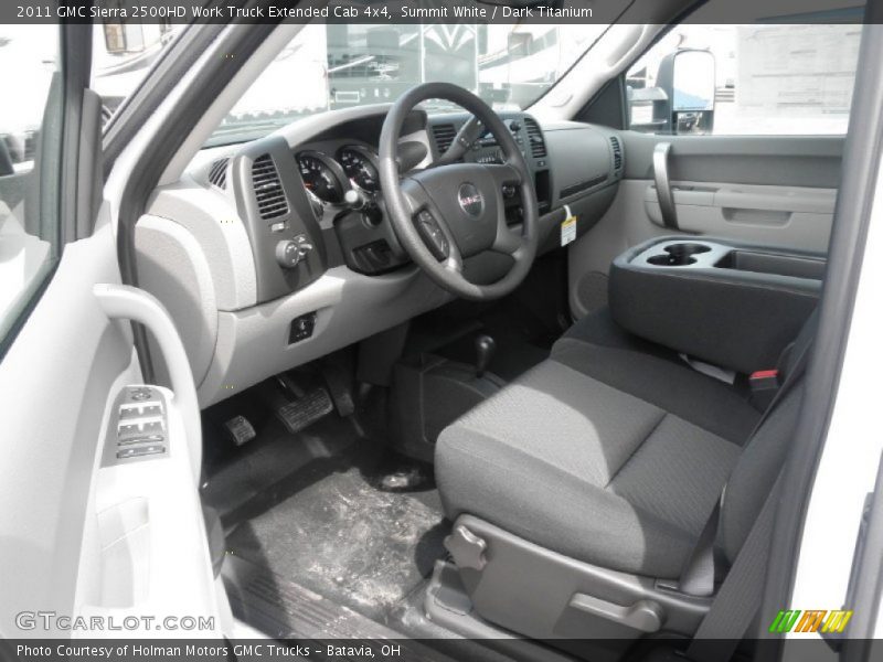 Summit White / Dark Titanium 2011 GMC Sierra 2500HD Work Truck Extended Cab 4x4