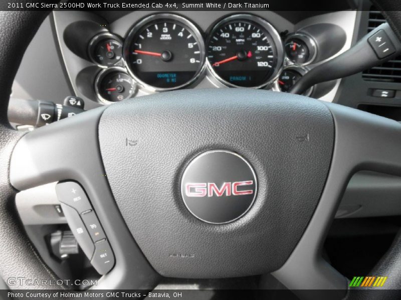 Summit White / Dark Titanium 2011 GMC Sierra 2500HD Work Truck Extended Cab 4x4