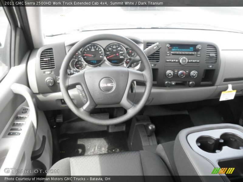 Summit White / Dark Titanium 2011 GMC Sierra 2500HD Work Truck Extended Cab 4x4