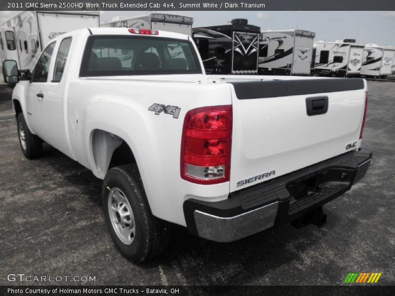 Summit White / Dark Titanium 2011 GMC Sierra 2500HD Work Truck Extended Cab 4x4