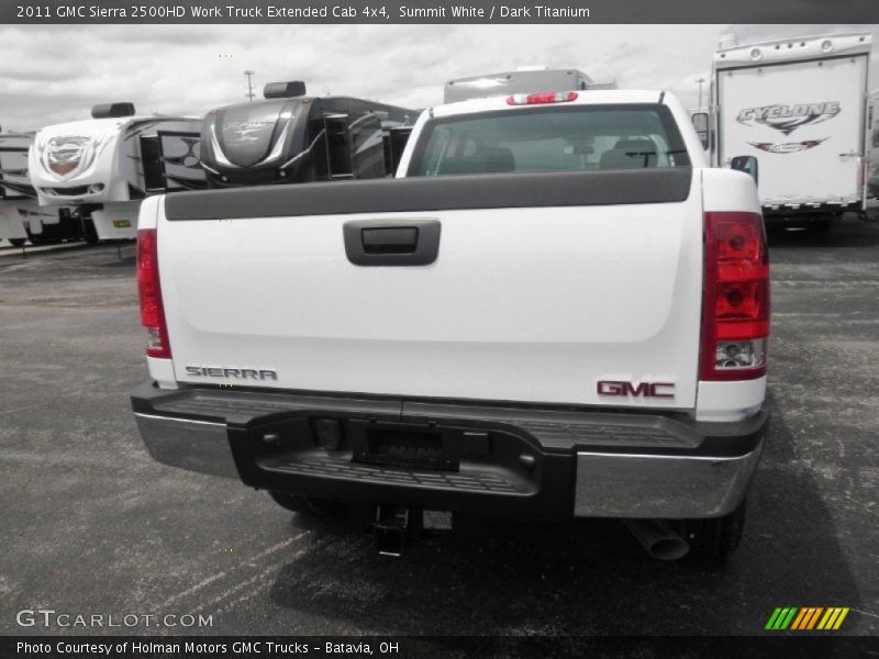 Summit White / Dark Titanium 2011 GMC Sierra 2500HD Work Truck Extended Cab 4x4