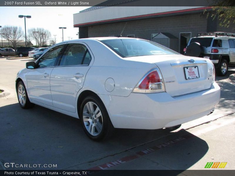 Oxford White / Light Stone 2007 Ford Fusion SEL