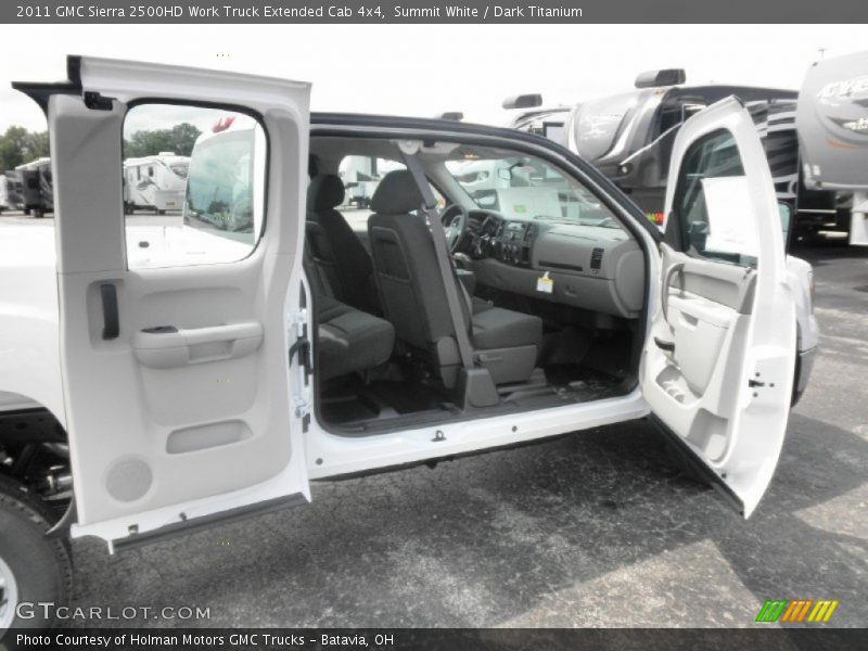 Summit White / Dark Titanium 2011 GMC Sierra 2500HD Work Truck Extended Cab 4x4