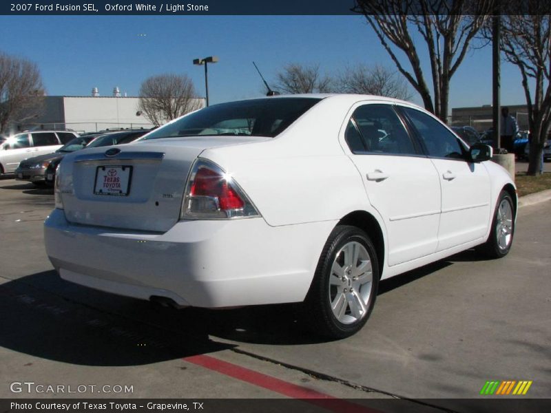 Oxford White / Light Stone 2007 Ford Fusion SEL