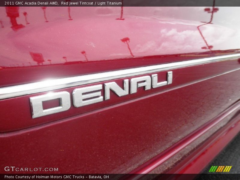 Red Jewel Tintcoat / Light Titanium 2011 GMC Acadia Denali AWD