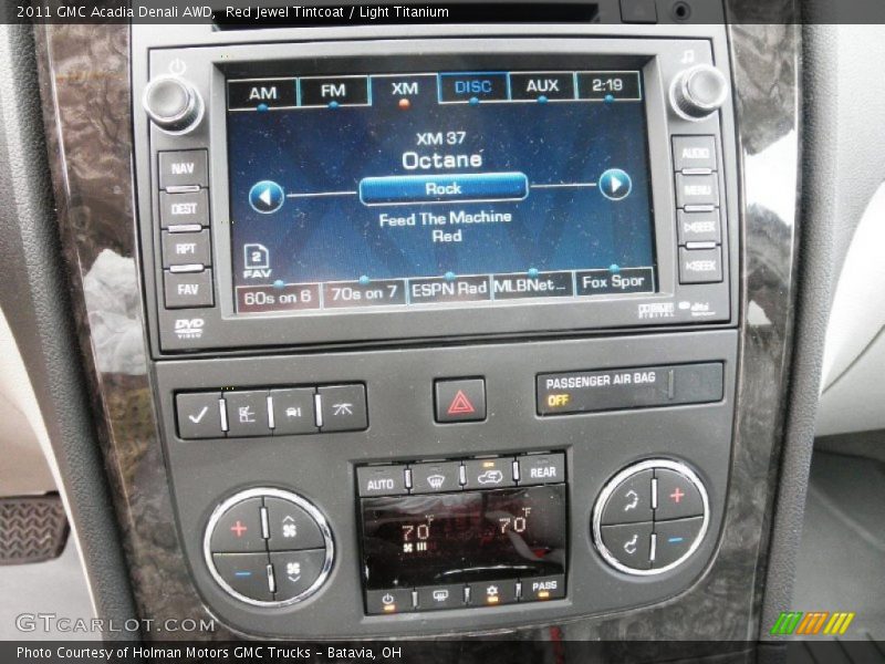 Red Jewel Tintcoat / Light Titanium 2011 GMC Acadia Denali AWD