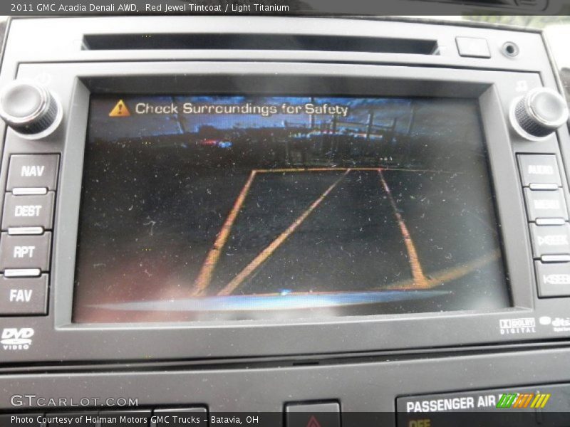Red Jewel Tintcoat / Light Titanium 2011 GMC Acadia Denali AWD