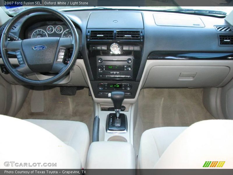 Oxford White / Light Stone 2007 Ford Fusion SEL