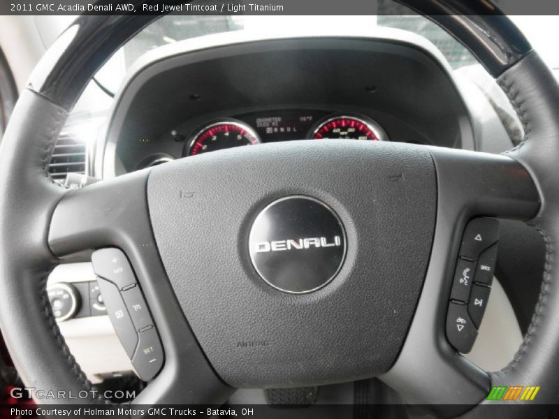 Red Jewel Tintcoat / Light Titanium 2011 GMC Acadia Denali AWD