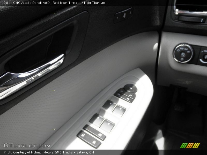 Red Jewel Tintcoat / Light Titanium 2011 GMC Acadia Denali AWD