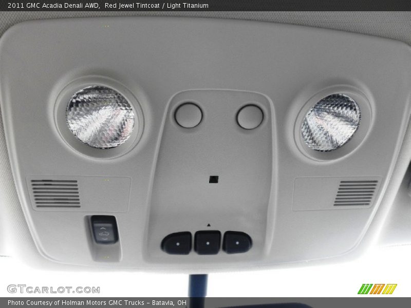 Red Jewel Tintcoat / Light Titanium 2011 GMC Acadia Denali AWD