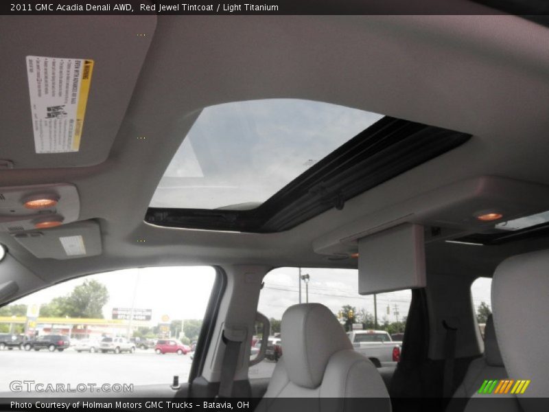 Red Jewel Tintcoat / Light Titanium 2011 GMC Acadia Denali AWD