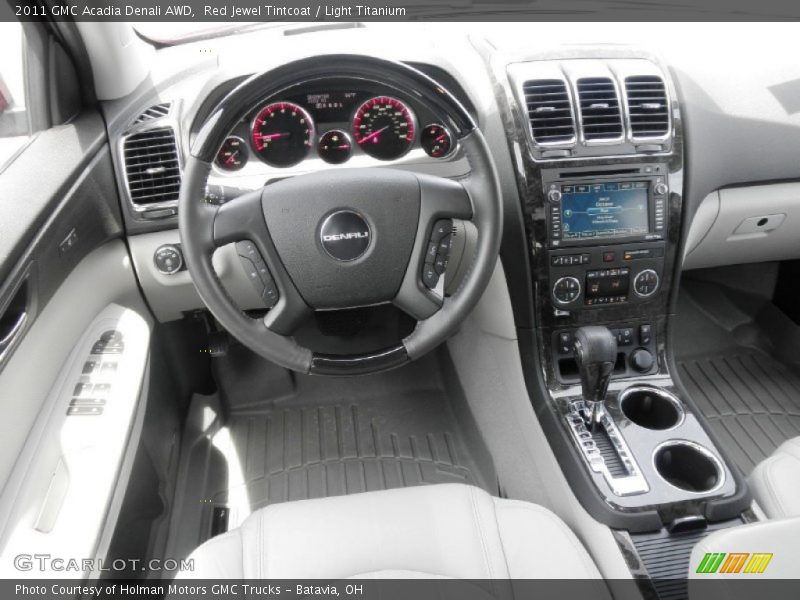 Red Jewel Tintcoat / Light Titanium 2011 GMC Acadia Denali AWD