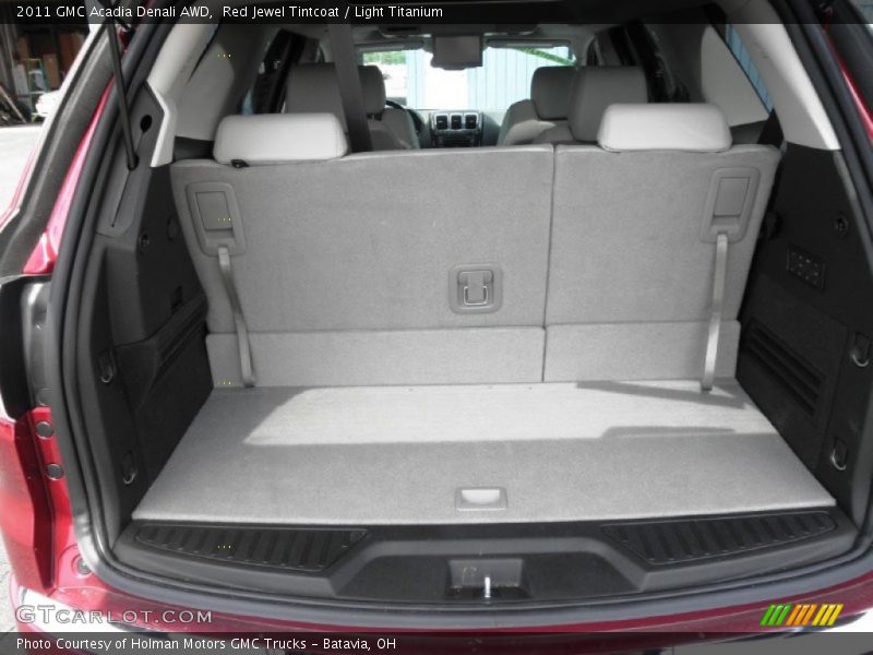 Red Jewel Tintcoat / Light Titanium 2011 GMC Acadia Denali AWD