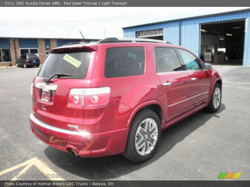 Red Jewel Tintcoat / Light Titanium 2011 GMC Acadia Denali AWD