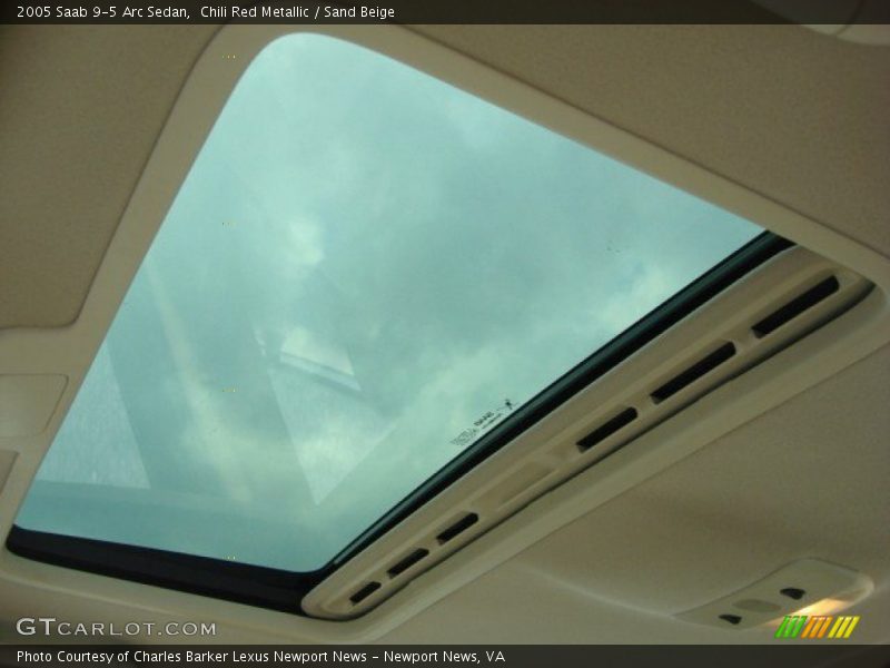 Chili Red Metallic / Sand Beige 2005 Saab 9-5 Arc Sedan