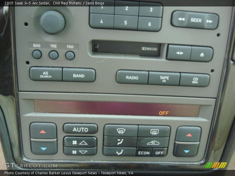 Chili Red Metallic / Sand Beige 2005 Saab 9-5 Arc Sedan