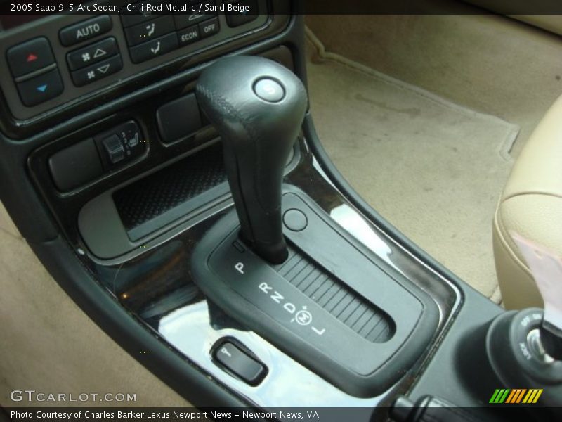 Chili Red Metallic / Sand Beige 2005 Saab 9-5 Arc Sedan
