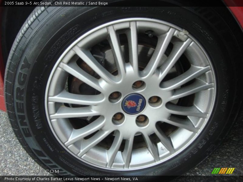 Chili Red Metallic / Sand Beige 2005 Saab 9-5 Arc Sedan